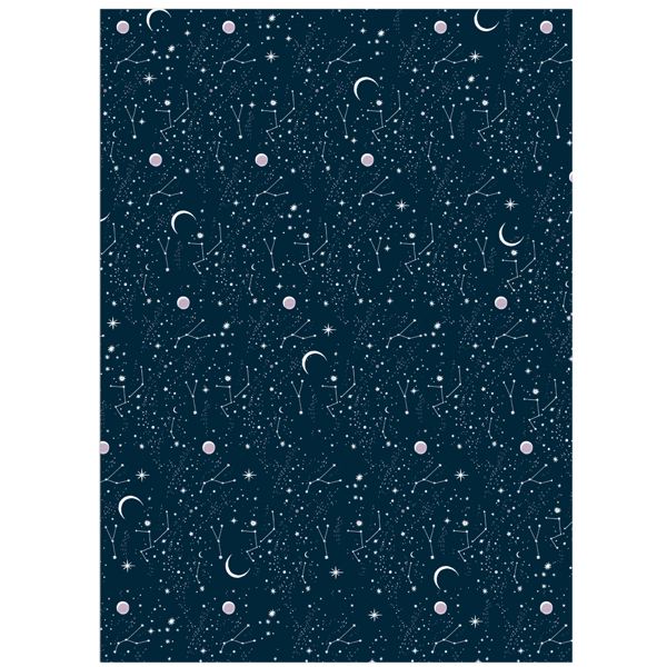 Wrap-Moon and Stars