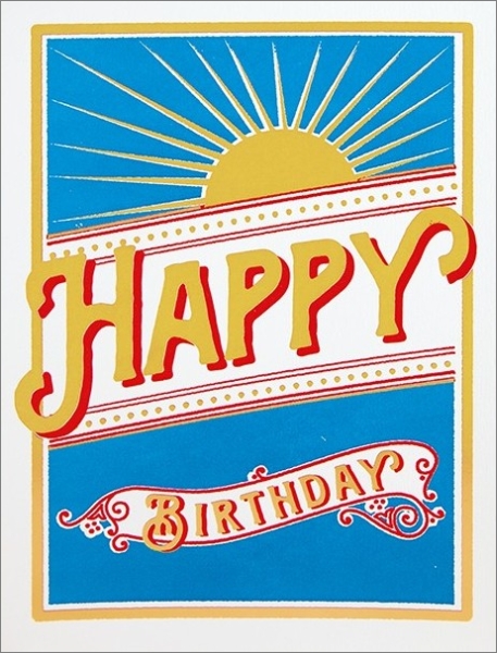 Foil Card-Birthday Star Burst