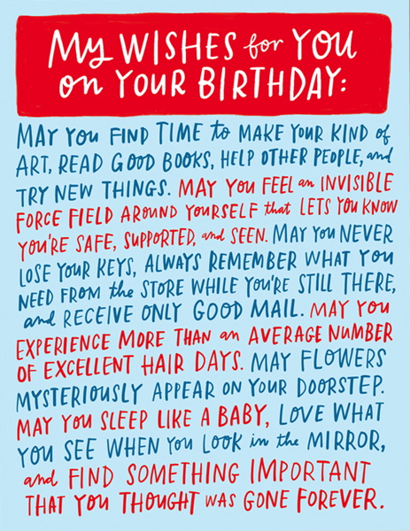 Card-Wishes For Your Birthday