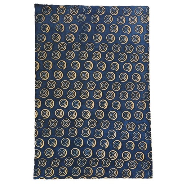 Wrap-Batik Spiral Navy