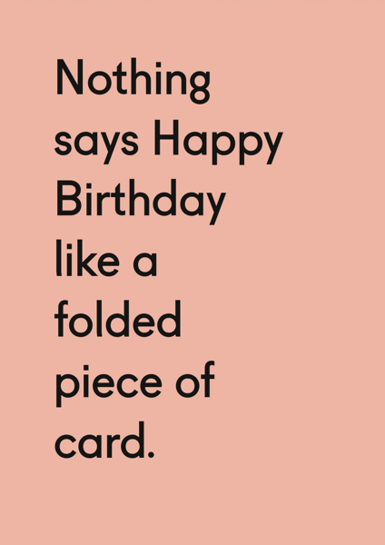 Card-Folded Piece of Card