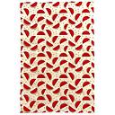 Wrap-Watermelon Gold Red Black On Natural