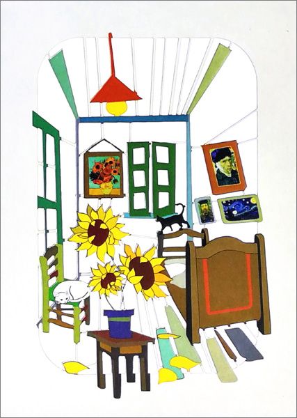 Laser Cut Card-Artist Room