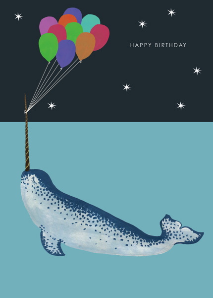 Card-Narwhal Birthday