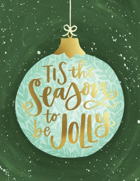 Foil Card-Jolly Ornament
