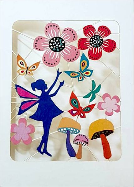 Laser Cut Card-So Happy Fairy and Flowers