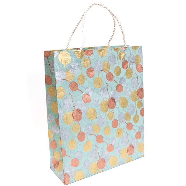 Gift Bag Large-Balloons Gold Copper Silver On Pool