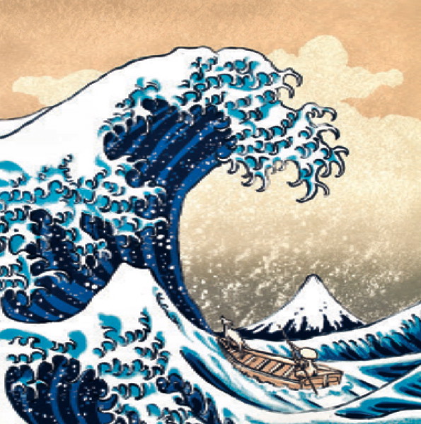 Card-Hokusai's Dog