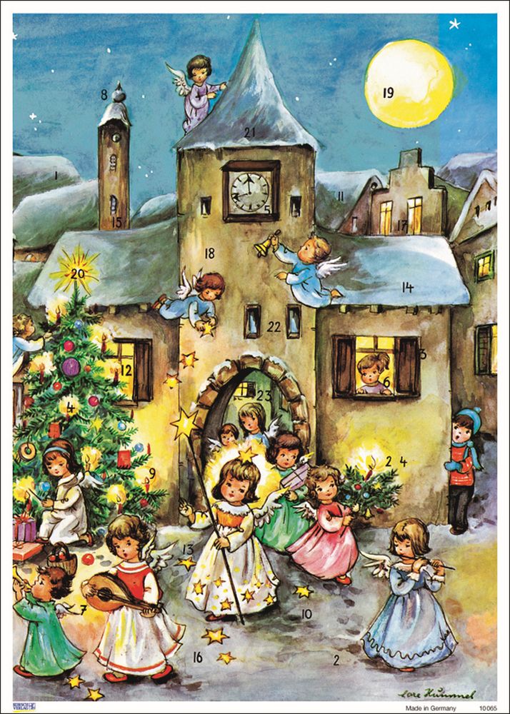 Advent Cal-Poster-Angel with Wand