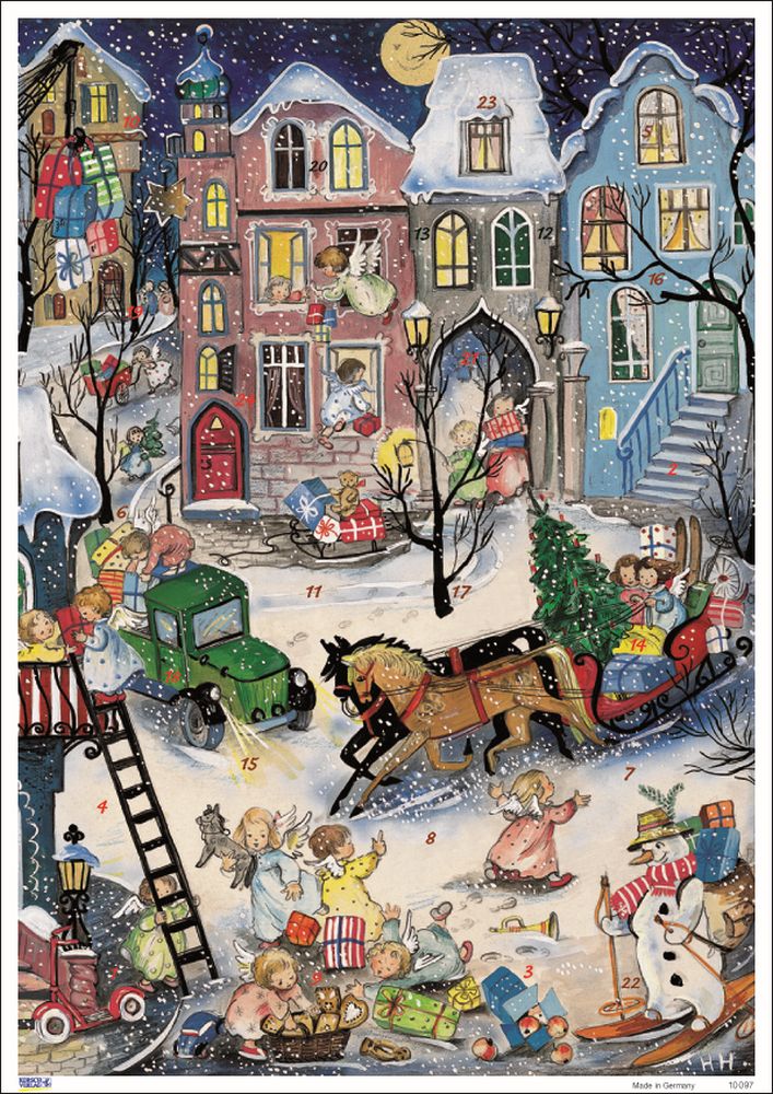 Advent Cal-Poster-Horse Sleigh