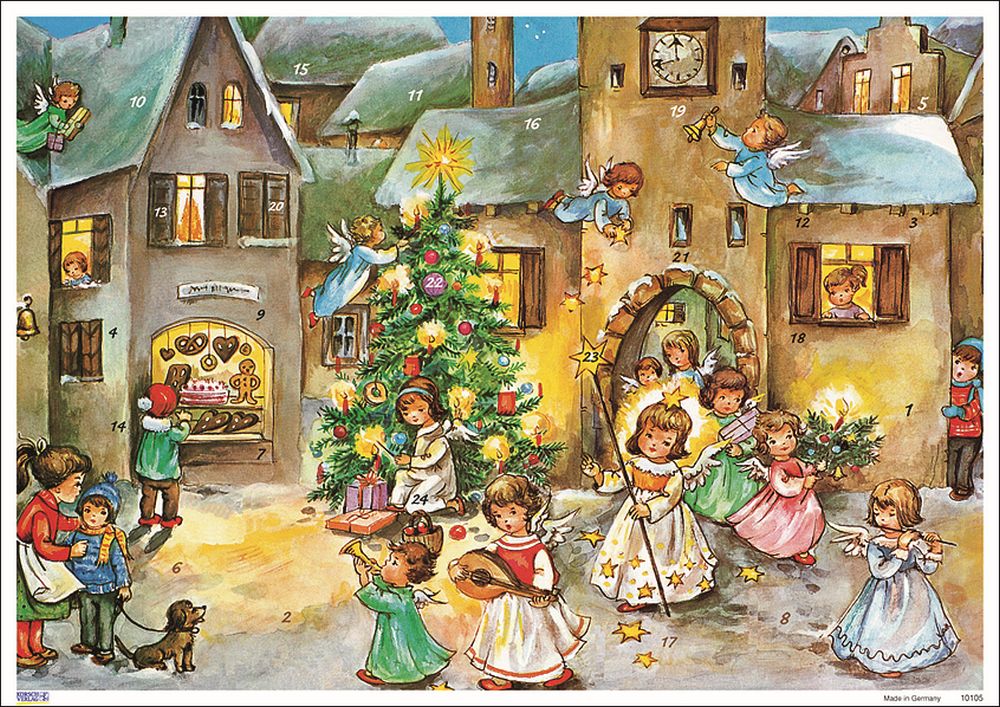 Advent Cal-Poster-Angel with Wand