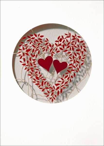 Card-Two Red Hearts