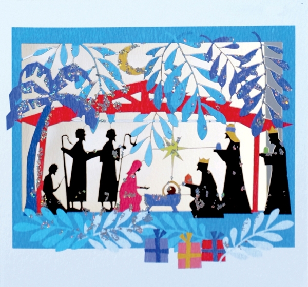Card-Nativity Glitter