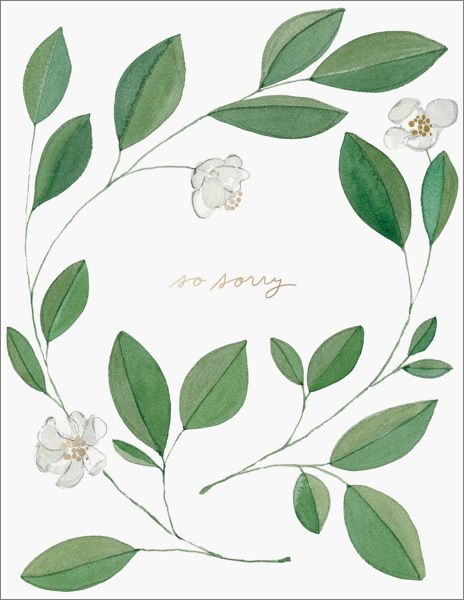 Foil Card-Magnolia Condolence