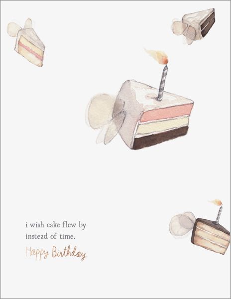 Foil Card-Flying Cake