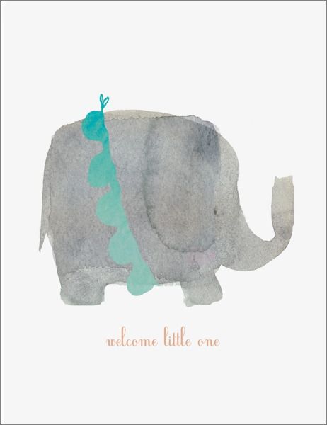 Card-Welcome Elephant