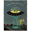 Foil Card-Aliens Birthday