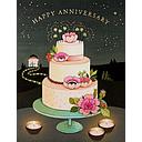 Foil Card-Anniversary Cake