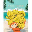 Foil Card-Monkey Many Thanks