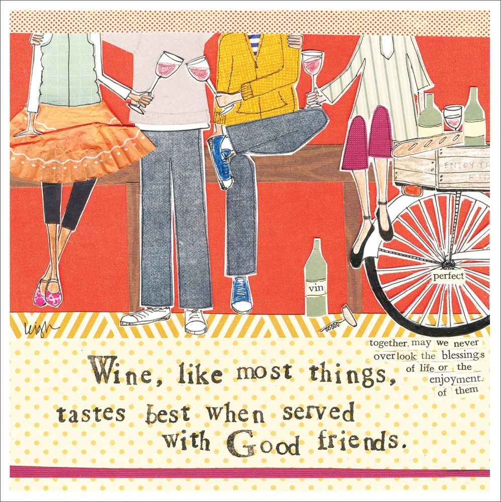 Card-Wine With Friends