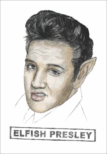 Card-Elfish Presley