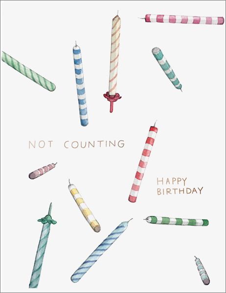 Foil Card-Not Counting Candles
