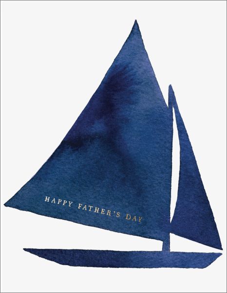 Foil Card-Father's Day Sail Boat