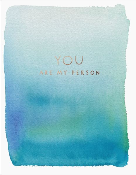 Foil Card-You Are My Person