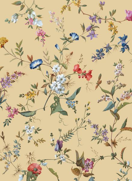 Wrap-Floral On Gold