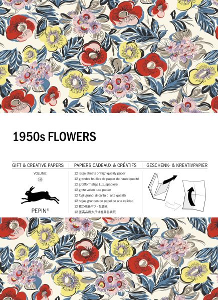 Gift and Creative Papers Book-1950's Flowers