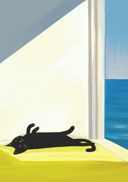 Card-Hoppurr Sunbathing