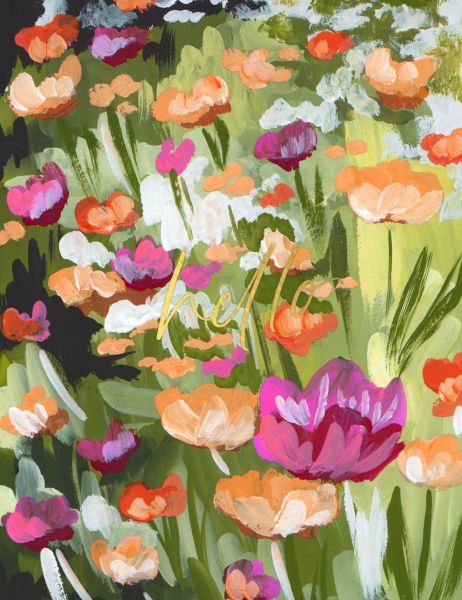 Card-Hello Poppy Field