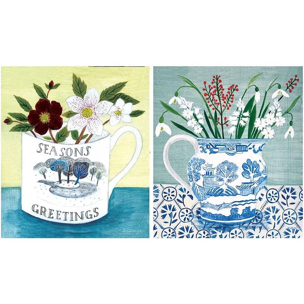 Card Pack of 6 (2 designs)-Debbie George
