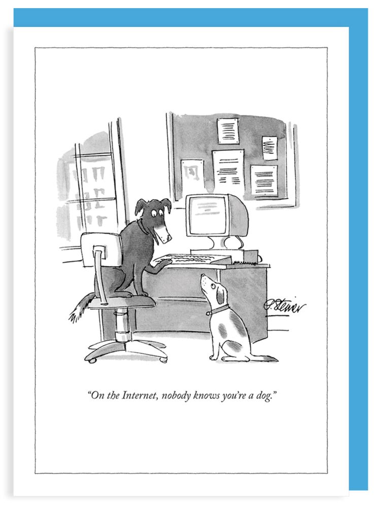 Card-Internet Dog  