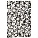 Wrap-Flowers Black and Gold on Natural