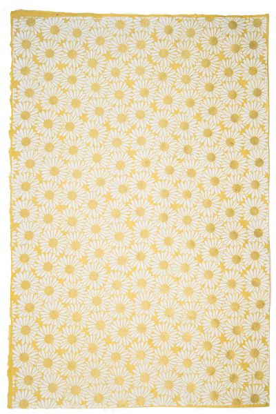 Wrap-Daisy White On Gold