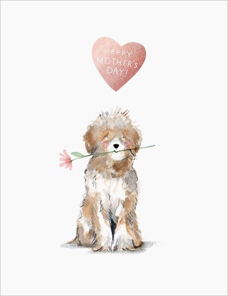 Foil Card-Dog Mum