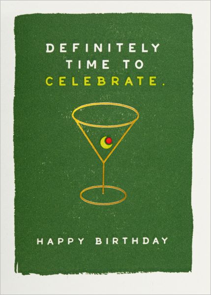 Card-Martini Birthday