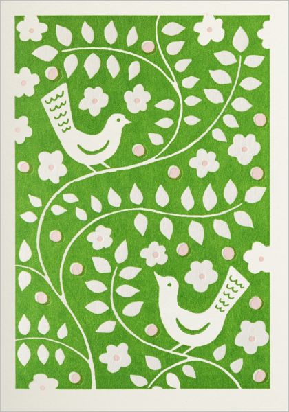 Mini Card-Bird Pattern