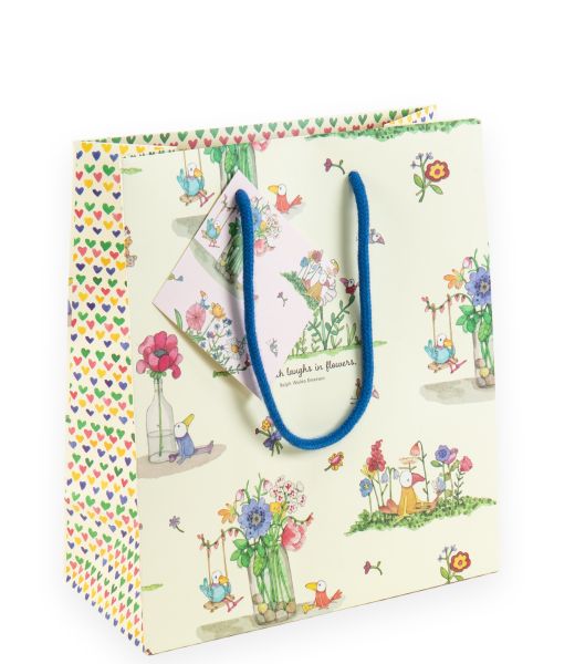 Gift Bag Medium-Earth Laughs Flower