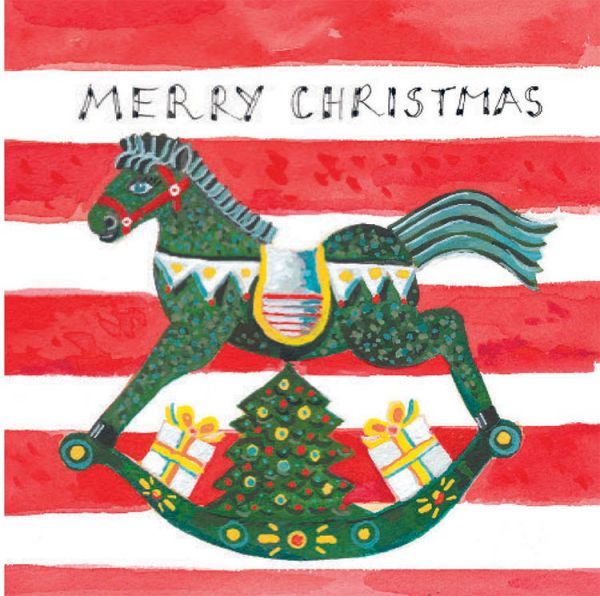 Card Pack of 6-Christmas Horse