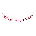 Charity Decoration-Felt Red Embroidered Bunting