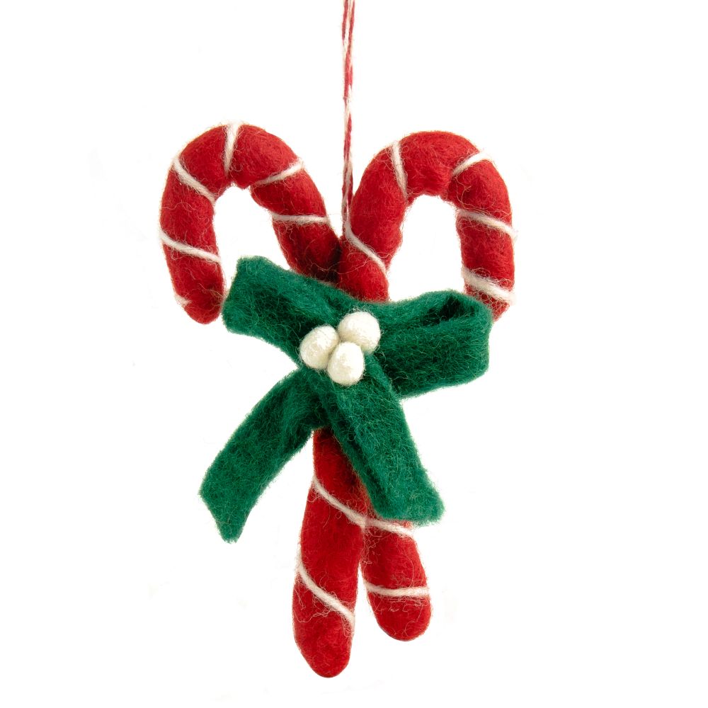 Decoration-Felt Candy Cane