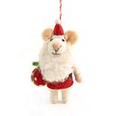 Decoration-Felt Mouse Santa