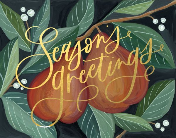 Card-Christmas Pears 