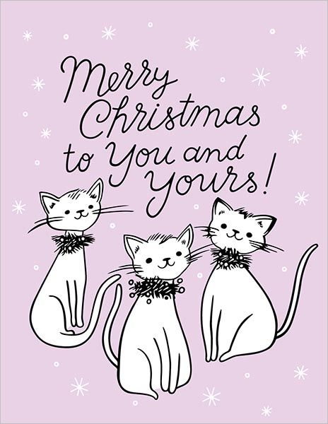 Card-Kitty Xmas