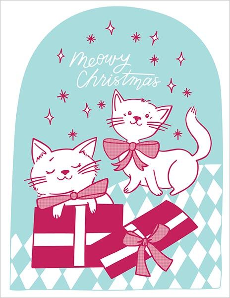 Card-Meowy Christmas