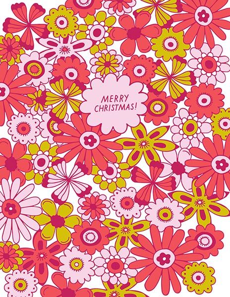 Card-Holiday Flowers