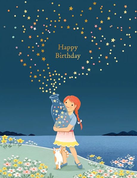 Foil Card-Star Bottle Birthday