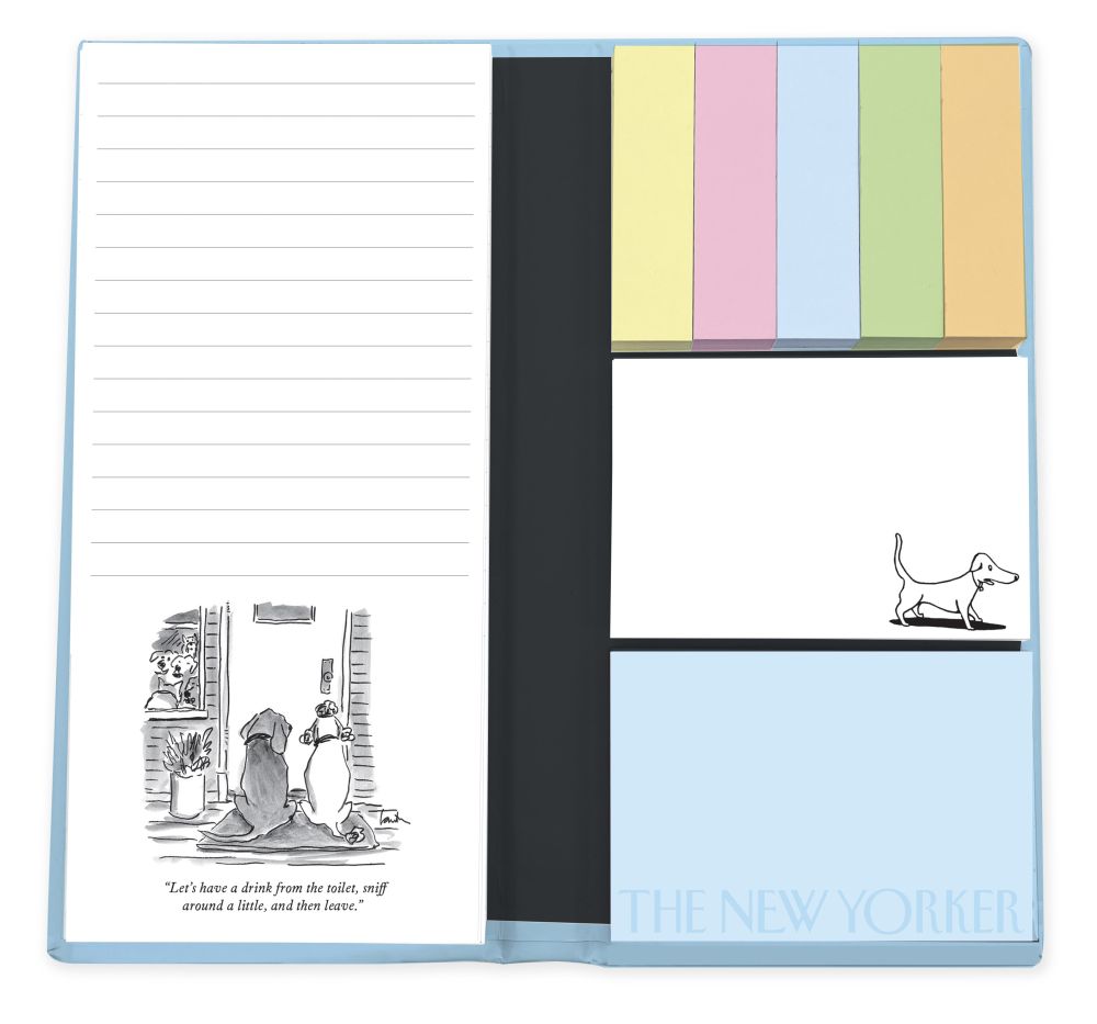 Notepad & Sticky Folio-Dogs